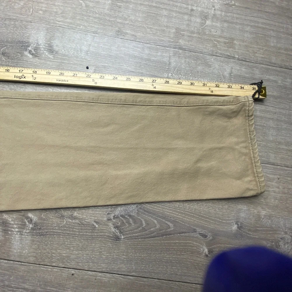 Levi's Pants 501 Mens 32x34 Tan Khaki Cotton Twill Button Fly Straight Leg Jeans